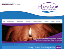 Tablet Screenshot of harnhamparish.org.uk